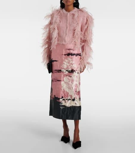 Gianvito Rossi 85 bow-detail velvet mules 3