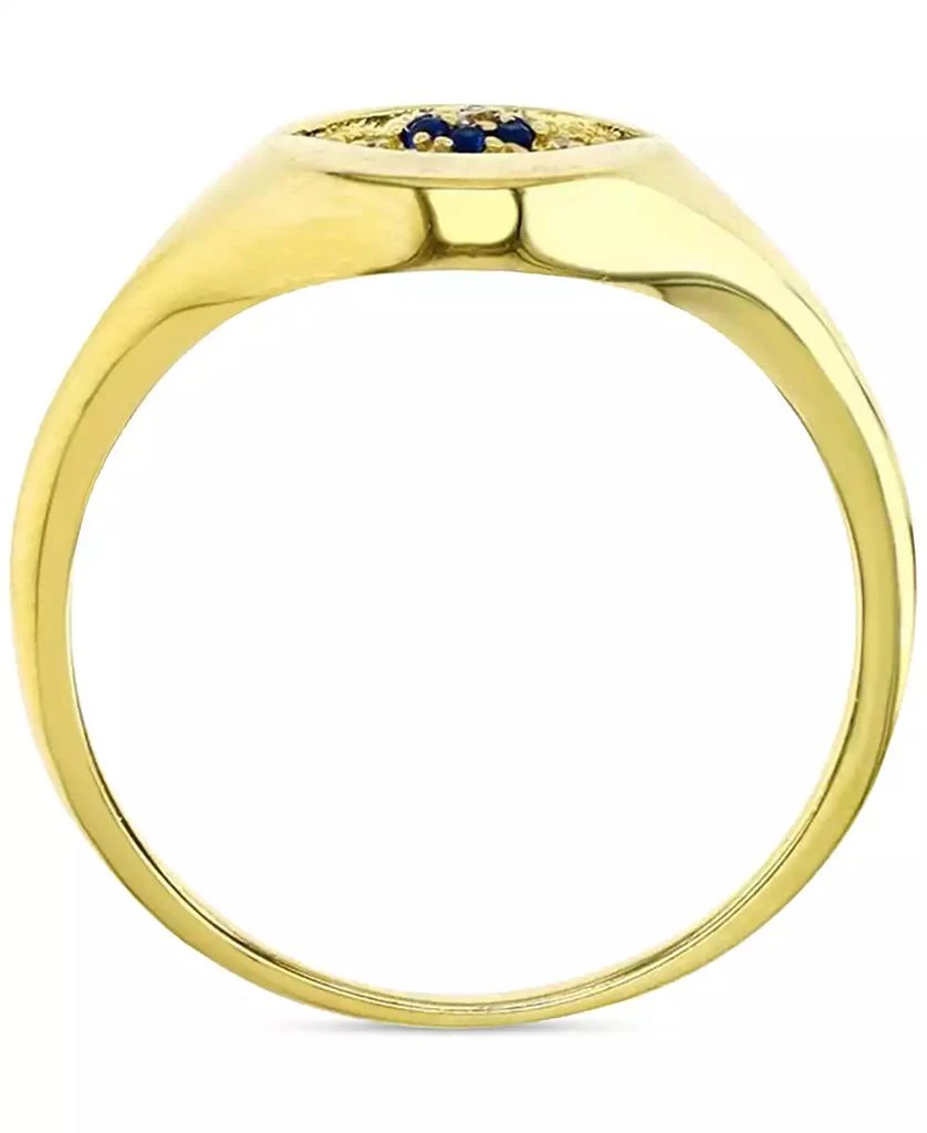 Macy
s Cubic Zirconia Evil Eye Signet Ring in 14k Gold-Plated Sterling Silver 3