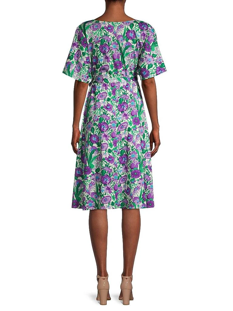 Weekend Max Mara Dizzy Floral Wrap Midi-Dress 5