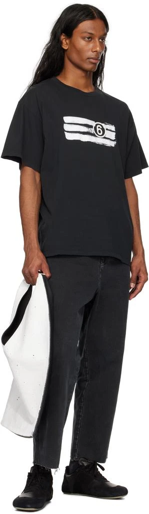 MM6 Black & White Triangle Tote 4