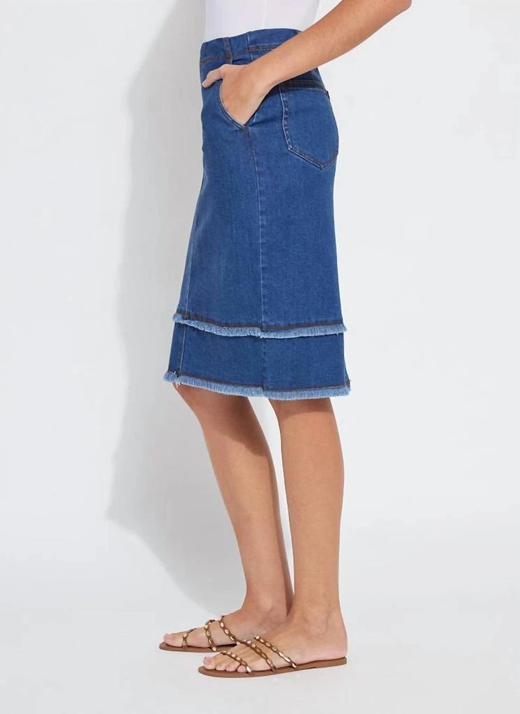 Lyssé Lysse - Evelina Fringed Denim Pencil Skirt 3