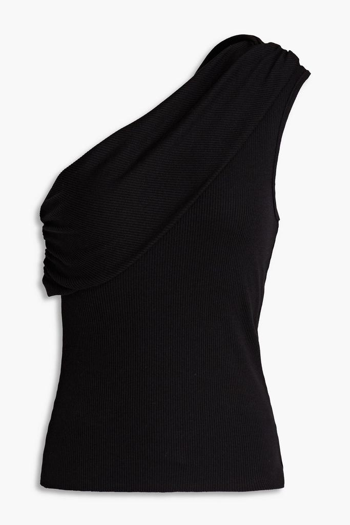 The Range One-shoulder ribbed TENCEL™ Lyocell-blend jersey top