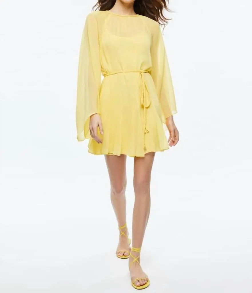 juana high low denim dress Alice + Olivia Juana Halter Neck High Low Denim Dress