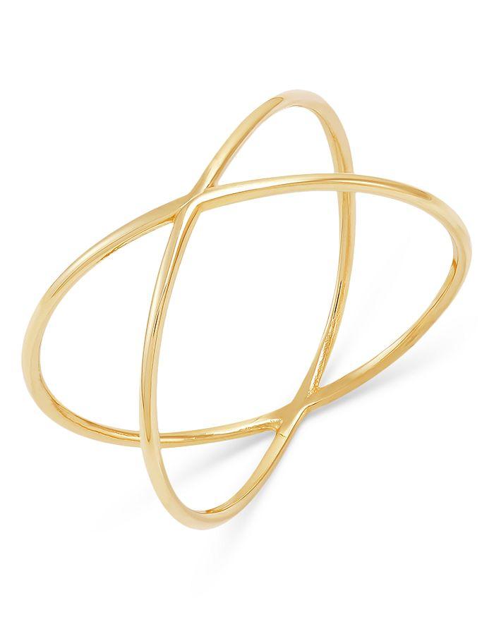 Moon & Meadow 14K Yellow Gold X Ring