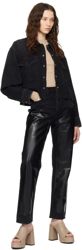AGOLDE Black Nyx Denim Shirt 4
