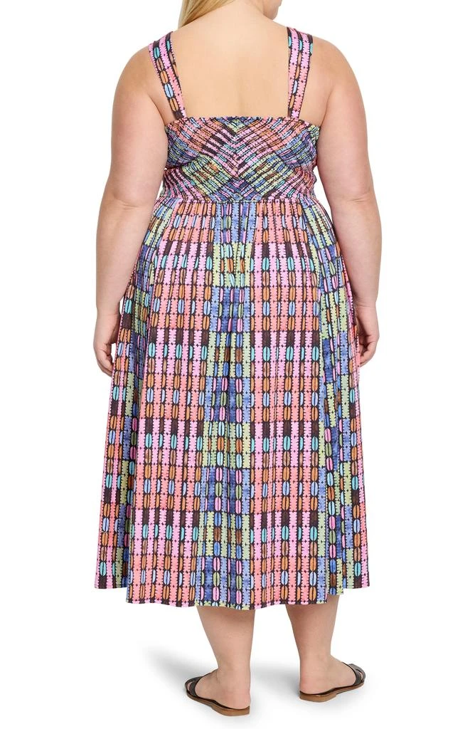 Rainbow Macaroon Sarah Dress in Pink, Size 1X by NIC+ZOE Rainbow Macaroon Sarah Dress in Pink, Size 1X by NIC+ZOE