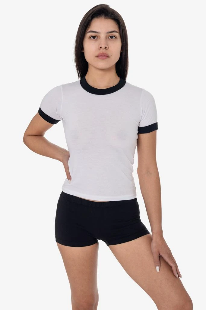 Los Angeles Apparel FF310 - Women's Poly Cotton Ringer Tee 5