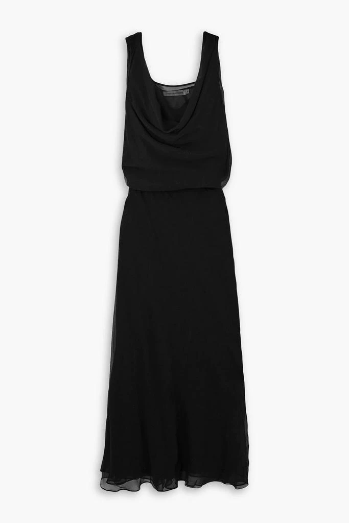 Christopher Esber Draped silk-georgette maxi dress 1
