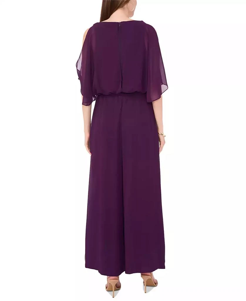 MSK Women's Cold-Shoulder Belted Wide-Leg Jumpsuit 4