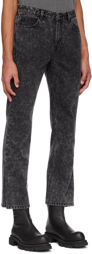 Solid Homme Black Acid Wash Jeans