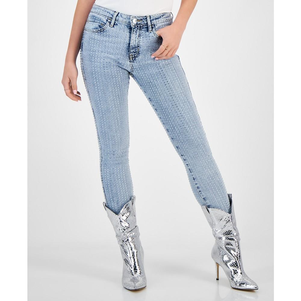 GUESS Women's Sexy Curve Studded Skinny Jeans