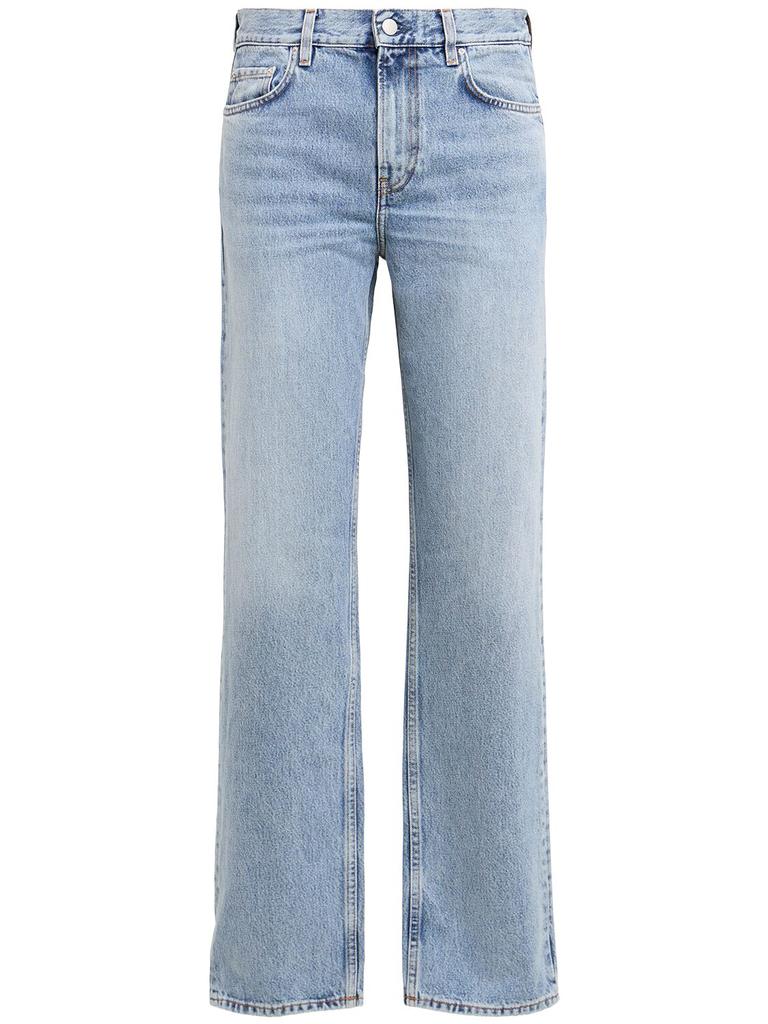 Totême Low Rise Straight Cotton Denim Jeans