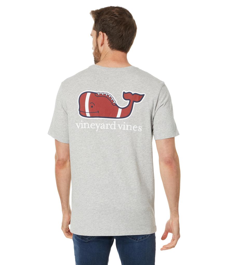 Vineyard Vines Football Whale Short Sleeve Pocket Tee