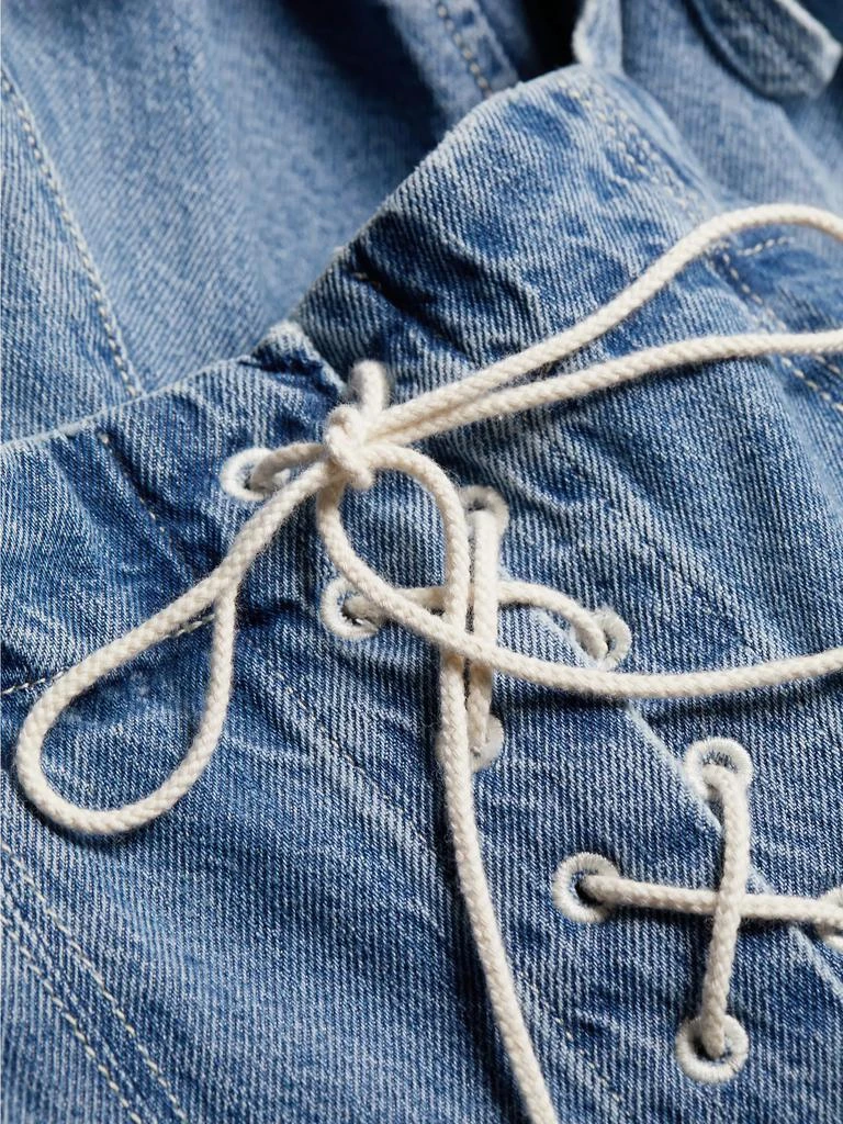 Re/Done Flounce Denim Minidress 7
