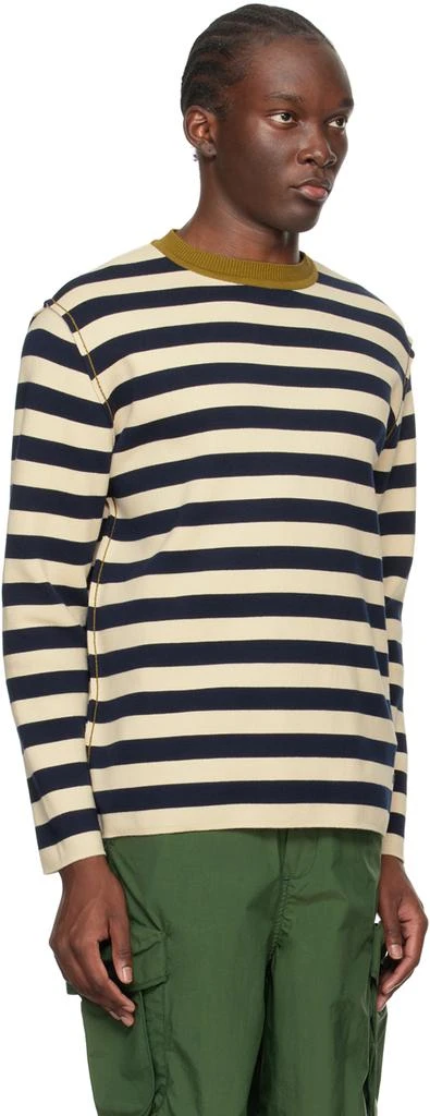 SUNNEI Navy & White Magliaunita Long Sleeve T-Shirt 2