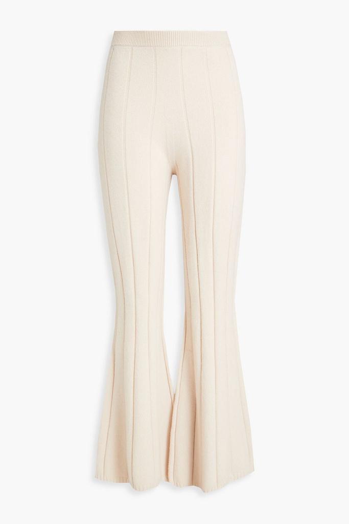 Joseph Ribbed merino wool-blend flared pants