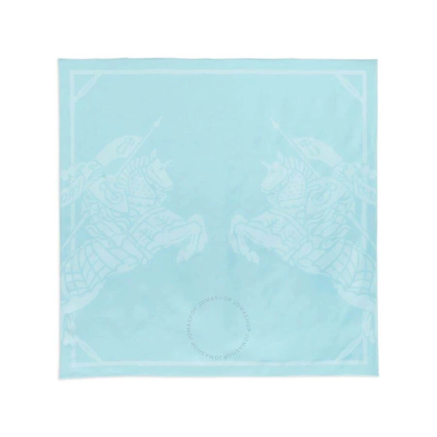Burberry EKD Twin Knights Print Silk Scarf 1