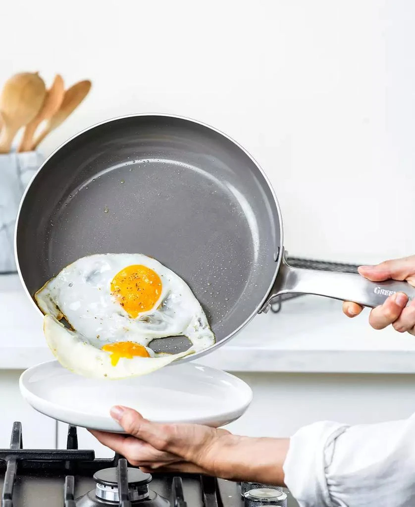 Greenpan Chatham Tri-Ply Stainless Steel Ceramic Nonstick 2 Piece Frying Pan Set 3