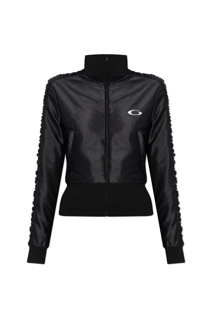 Balenciaga Balenciaga Logo Printed Zip-Up Sweatshirt from Cettire