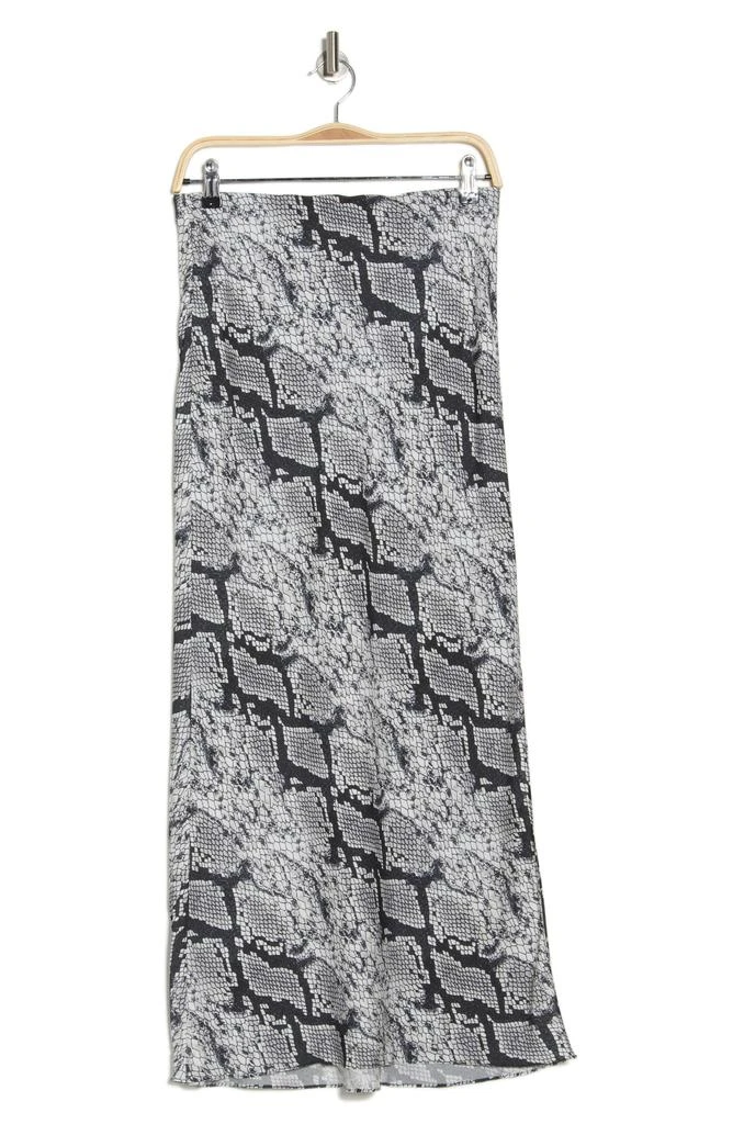 Theory Snakeskin Print Silk Slip Skirt 3