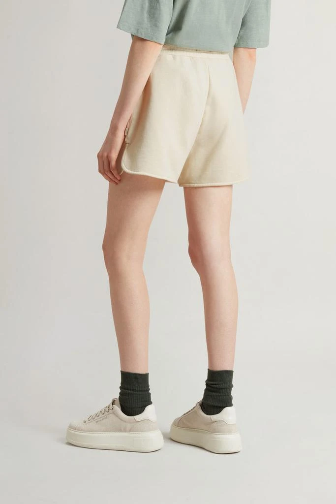 Woolrich Pure Cotton Fleece Shorts - Women - Blue 3