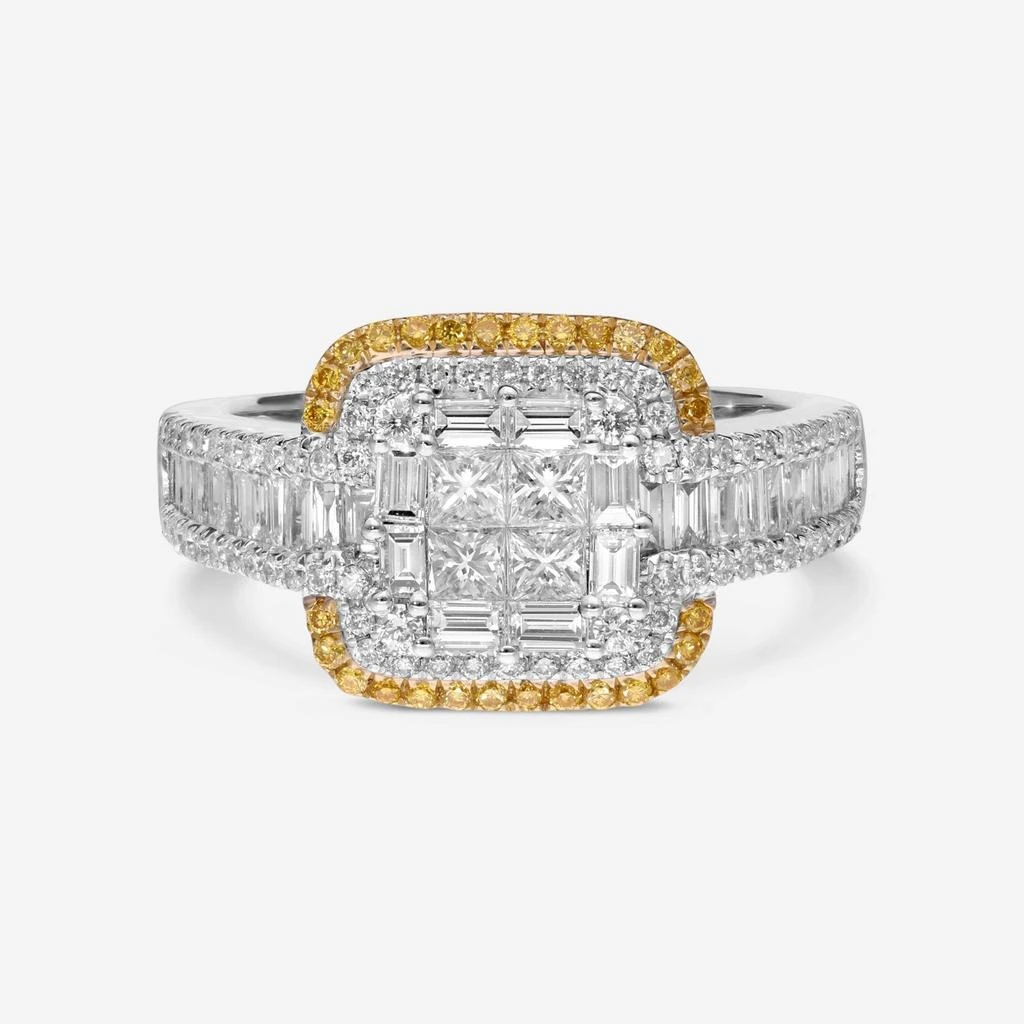 Gregg Ruth Gregg Ruth 18K White Gold Fancy Diamond 1.45ct. Engagement Ring Sz. 6.5 50098