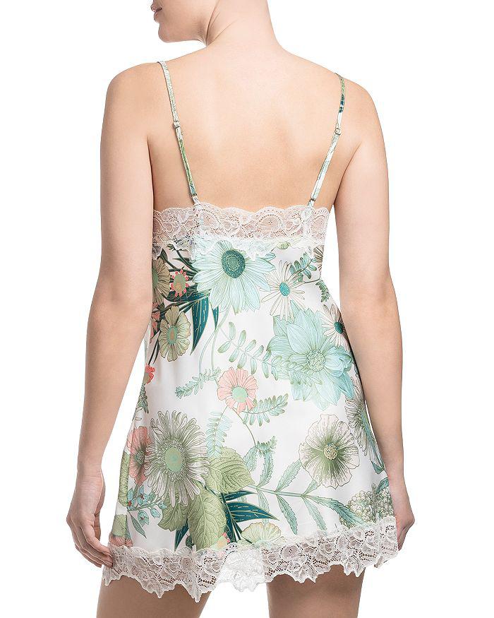 In Bloom Floral Stretch Matte Satin Chemise