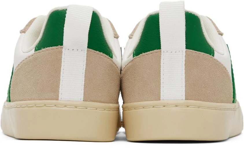 VEJA Kids White & Beige V-10 Sneakers 2