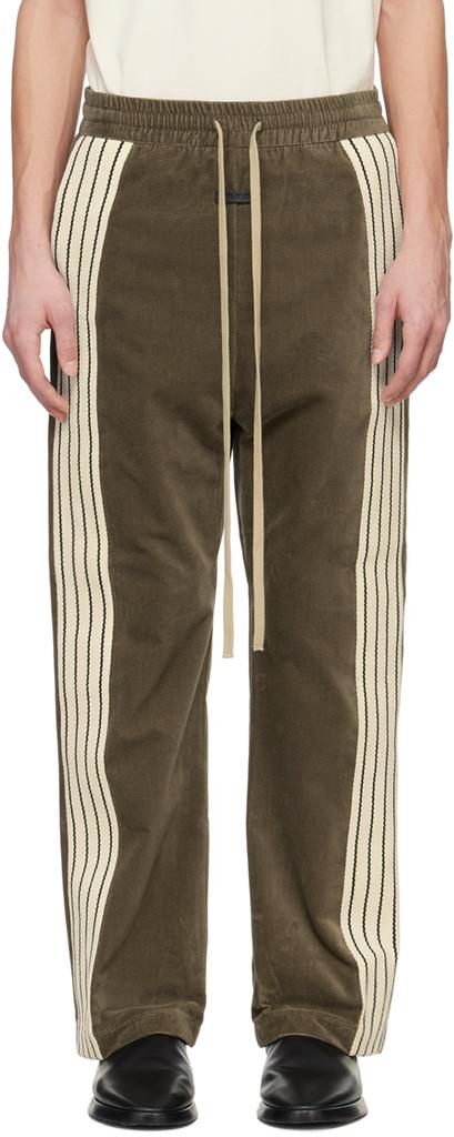 Fear of God Khaki Striped Forum Sweatpants