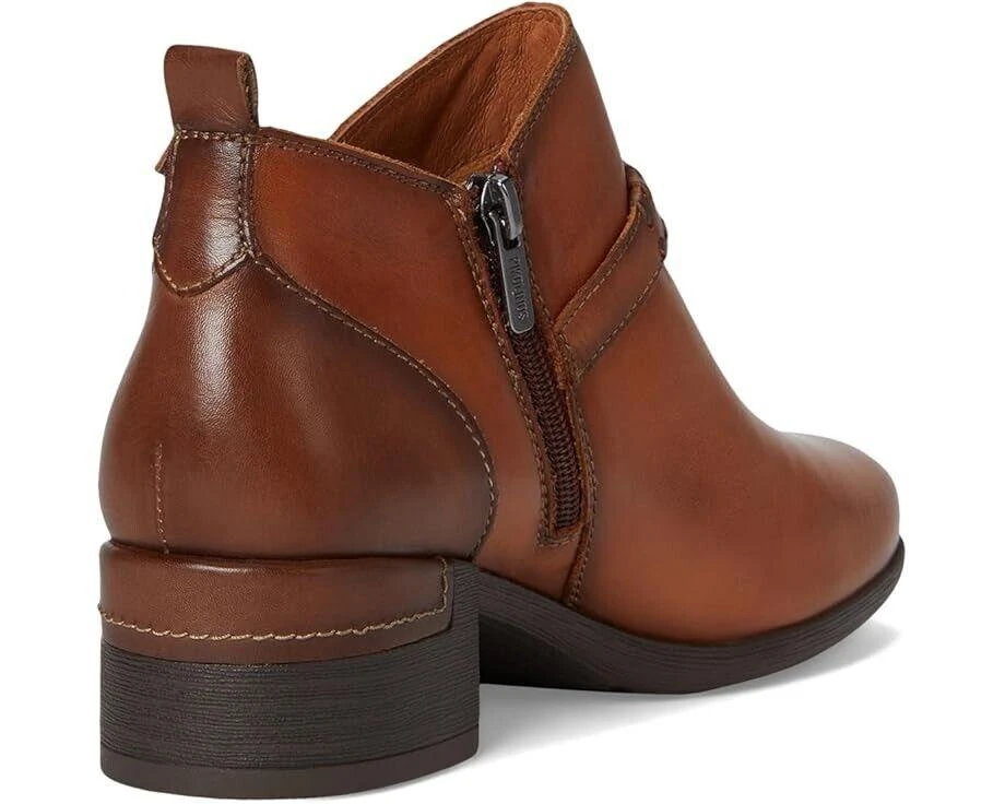 Pikolinos Pikolinos Malaga Boots Women's US 6.5-7 Brown Leather Ankle Block Heel RHS3015 5