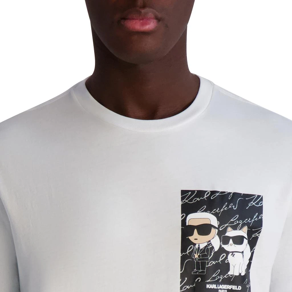 Karl Lagerfeld Paris KARL & CHOUPETTE T-SHIRT WITH SIGNATURE 5