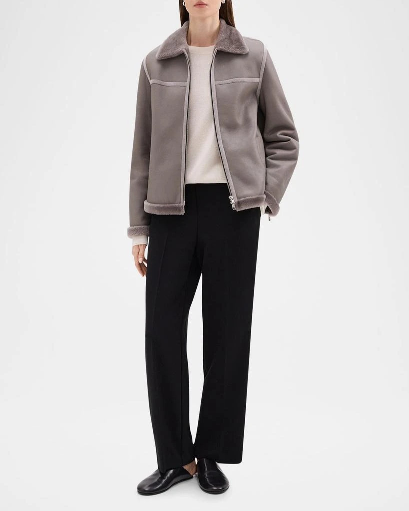 Theory A-Line Shearling Jacket 2