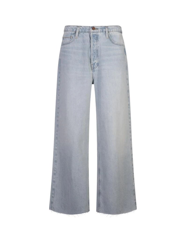 FRAME Le Low Baggy Wide Leg Jeans In Fizz Indigo 1