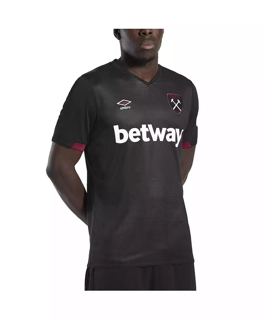 Umbro Men's Black West Ham United 2024/25 Away Replica Jersey 1