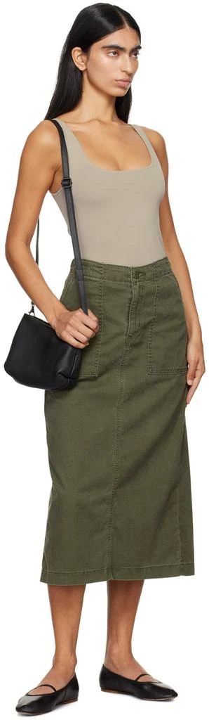 Levi's Khaki Surplus Midi Skirt 4