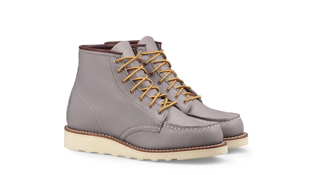Red Wing Red Wing Heritage Classic 3378 Women 6.5 Gray Leather Moc Toe 6-Inch Ankle Boots 1
