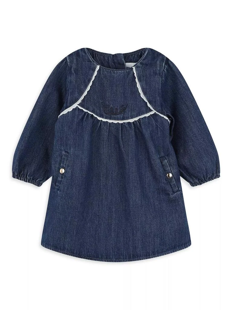 Chloé Baby Girl's & Little Girl's 2-Piece Denim Dress & Tights Set 1