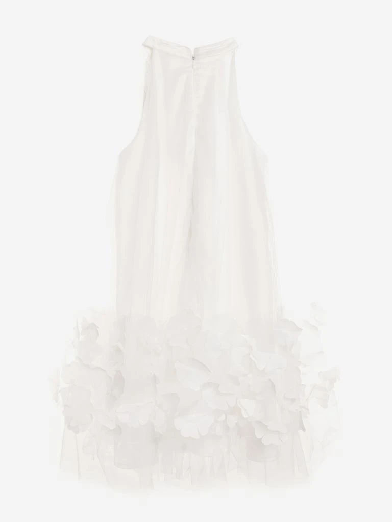 BCBG BCBG Girls Tulle 3D Flower Dress in White 2