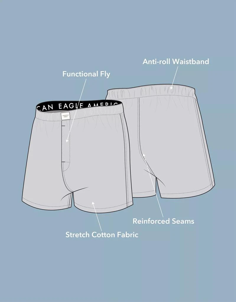 AE AEO Men's Striped Stretch Boxer Short 6