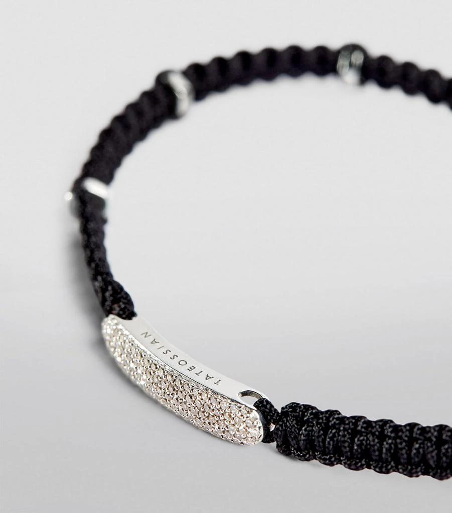 Tateossian Silver Baton Macramé Bracelet 6