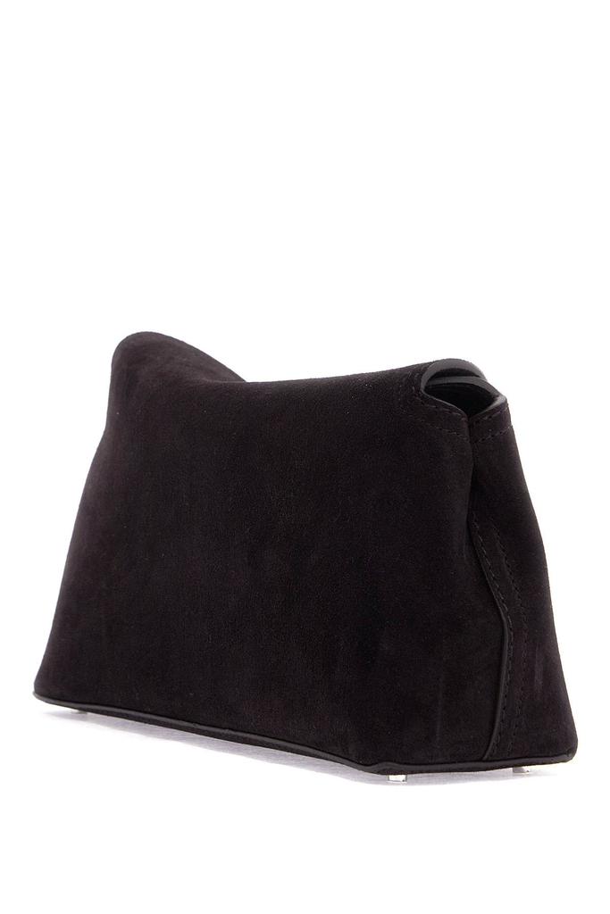 Totême dark brown calfskin clutch with adjustable shoulder strap