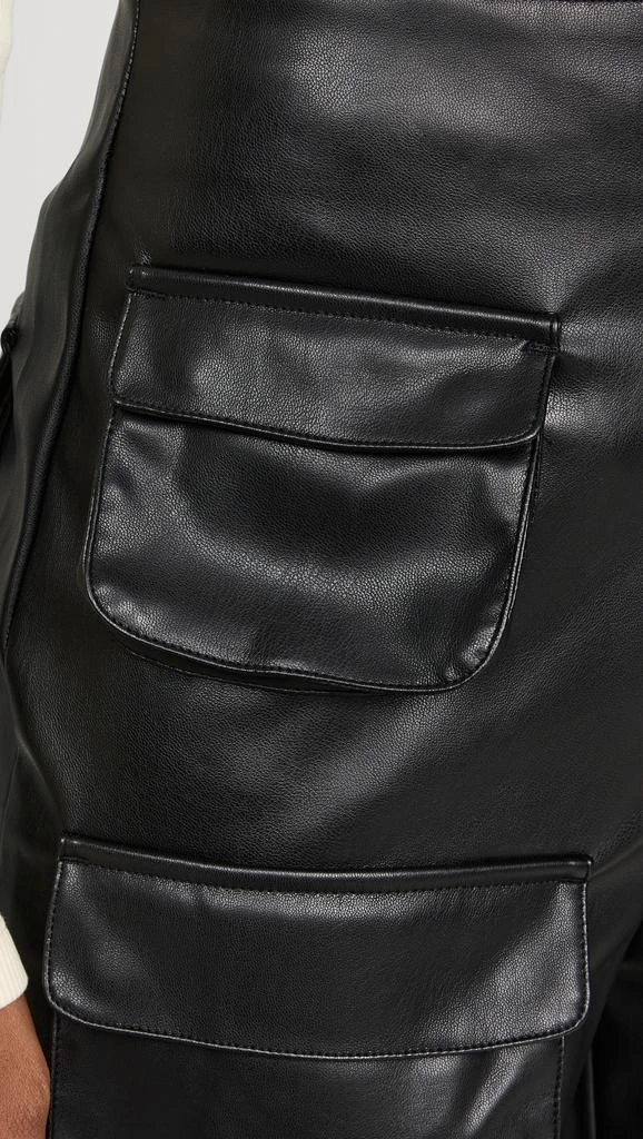 AFRM Faux Leather Maxwell Wide Leg Pants 5