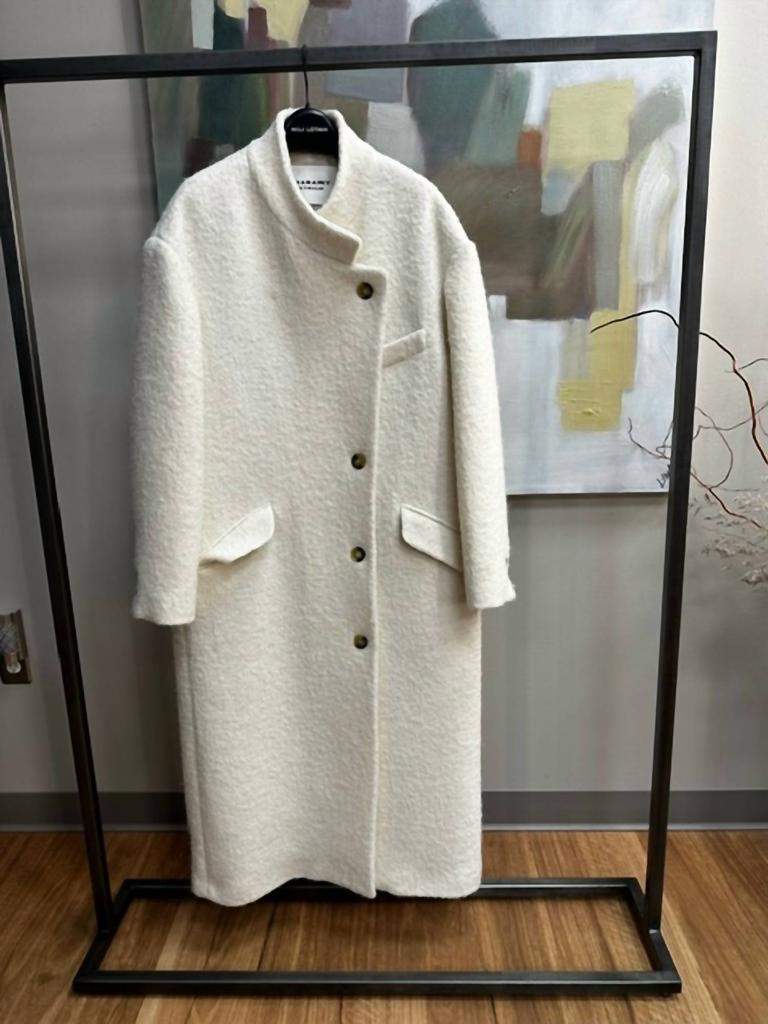 Isabel Marant Sabine Coat In Ecru