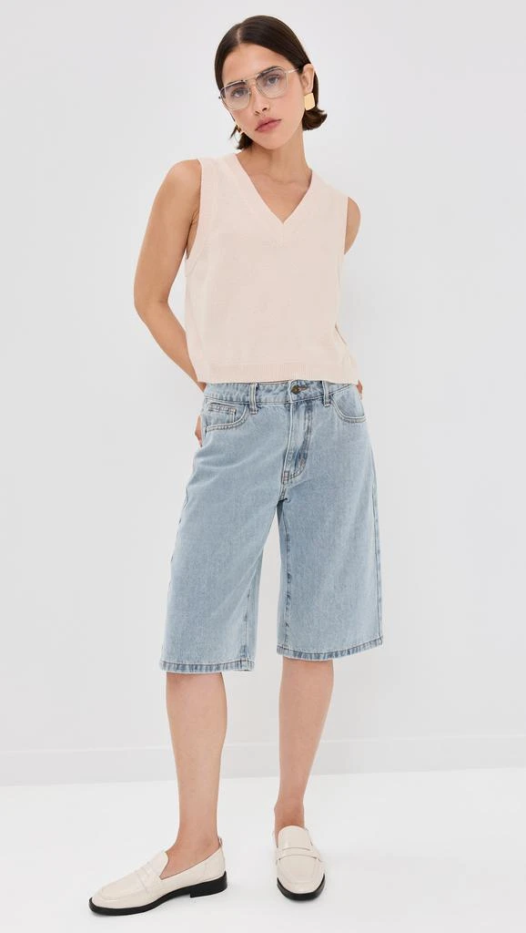 Sablyn Sterling Cropped V Neck Boxy Tank 4