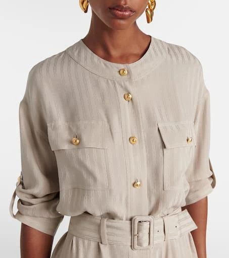 Tom Ford Striped belted shirt dress 4
