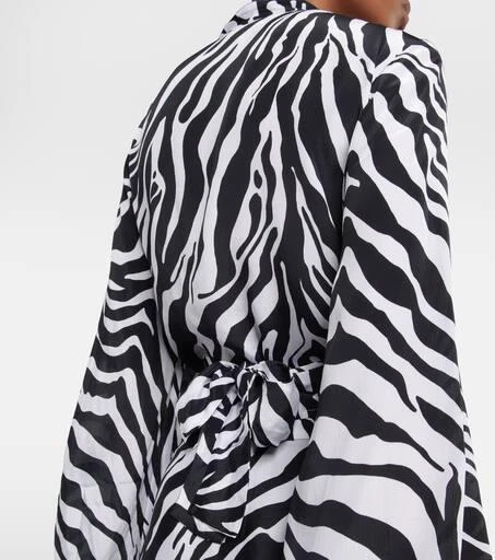 Alexandra Miro Tabitha zebra-print crop top 6