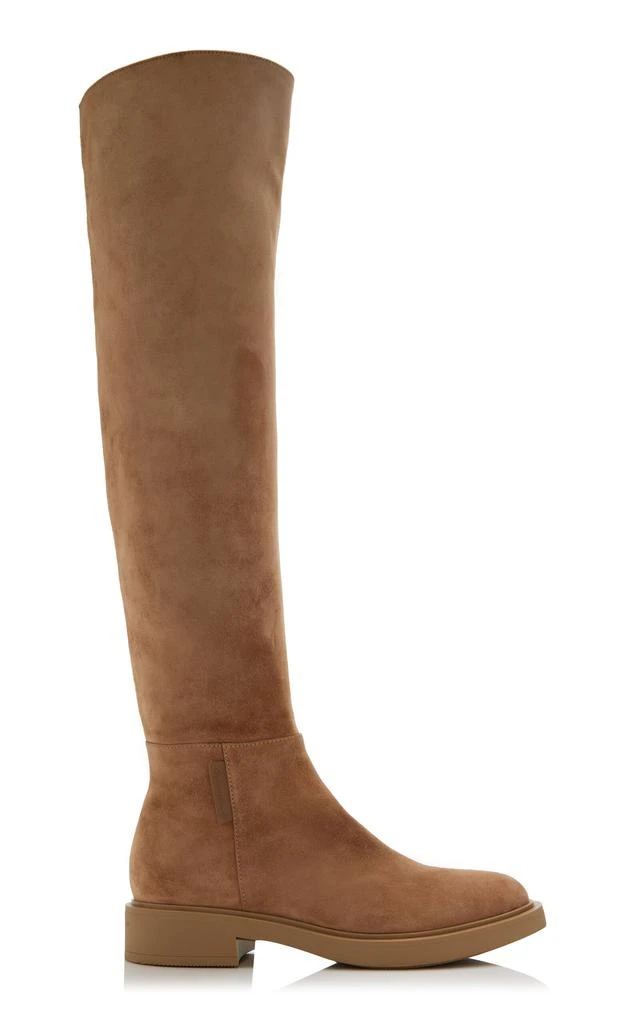 Gianvito Rossi Gianvito Rossi - Lexington Suede Over-The-Knee Boots - Tan - IT 36 - Moda Operandi 1