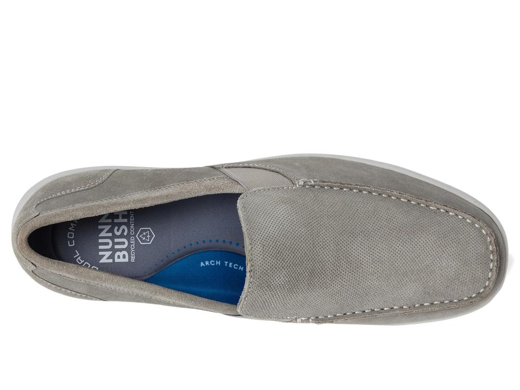 Nunn Bush Luca Moccasin Toe Venetian Suede Slip-On Lightweight Comfortable Loafers