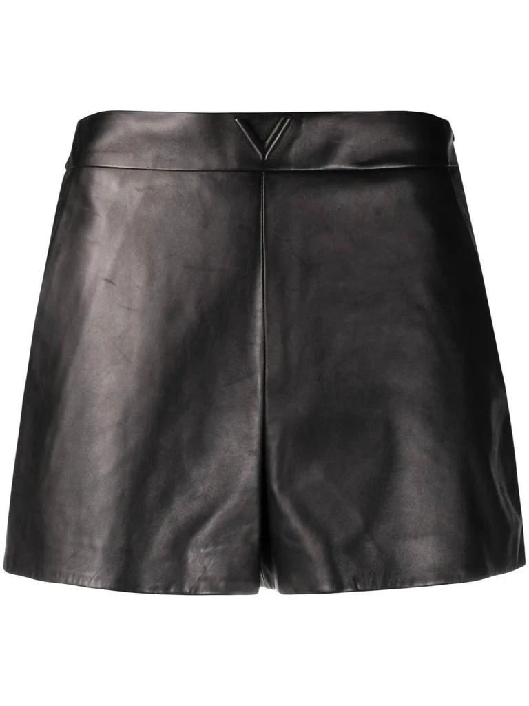 Valentino Valentino - High Waist Leather Shorts 4