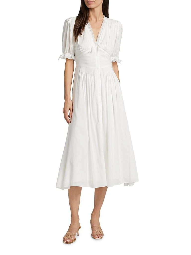 Reformation Ketra Cotton Voile Midi-Dress 2